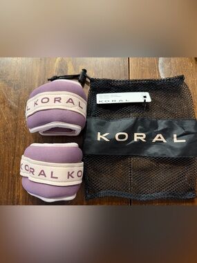 Koral Ankle Weights in Black Mesh Bag